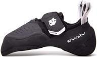 evolv phantom climbing shoe black logo