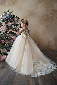 img 2 attached to Enchanting Magicdress Champagne Flower Dresses: Perfect Wedding Attire for Girls