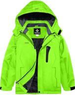 stay warm and dry with gemyse boy's waterproof ski snow jacket logo