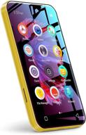 📱 yellow wifi mp3 player with bluetooth by timmkoo - 4.0&#34; full touch screen for hifi sound, wifi transfer, fm radio, recorder, ebook, clock, and browser - portable walkman digital music player logo