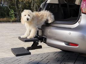 img 3 attached to 🐾 SEO-Optimized PetSafe Happy Ride Dog Hitch Step - Simple Installation on 2 Inch Vehicle Hitch - Superior Traction Steps - Foldable for Travel - Supports Up to 200 lb Pets - Ideal for SUVs and Trucks