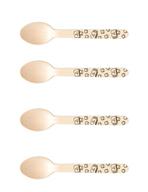 🍫 perfect stix-sucre shop marshmallow spoon - 48 wooden cutlery spoons with hot cocoa print for a sweet treat experience (pack of 48) logo