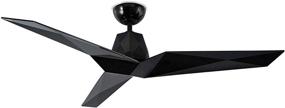 img 4 attached to 🔘 60in Gloss Black Vortex Indoor and Outdoor 3-Blade Smart Ceiling Fan with Wall Controller