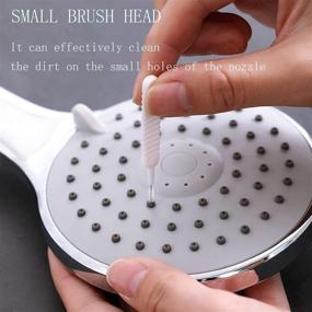 img 1 attached to 🧼 Ultimate Cleaning Solution: 10Pcs Mini Shower Head Cleaning Brush Set for Small Holes, Cell Phone & More!