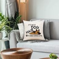 german shepherd glitter throw pillow cover: funny quote for dog lovers, ideal gift for german shepherd enthusiasts, sofa bed home decor 18 x 18 inch логотип