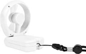 img 1 attached to 🌀 Travelon Foldable 3-Speed Fan - White, One Size