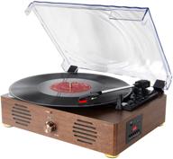 🎶 13-in-1 turntable record player with vinyl playback, bluetooth, usb, tf card, fm radio, aux input, rca line out, speaker, and headphone jack logo