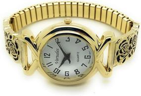 img 2 attached to Elegant Crystal Stretch Versales Varsales Women's Watches