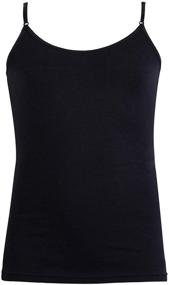 img 4 attached to ToBeInStyle Girls Adjustable Strap Camisole Girls' Clothing