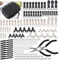 🧰 197 pcs zipper repair kit with installation pliers - ideal for sleeping bags, jackets, tents, luggage, backpacks logo