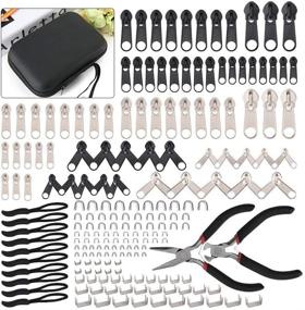 img 4 attached to 🧰 197 Pcs Zipper Repair Kit with Installation Pliers - Ideal for Sleeping Bags, Jackets, Tents, Luggage, Backpacks