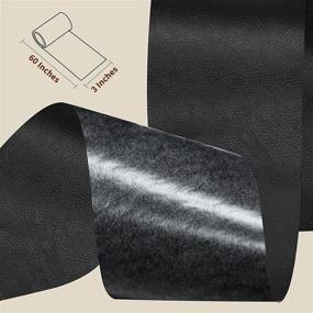 img 3 attached to 🛋️ Premium Leather Repair Patch: Self-Adhesive Tape for Sofas, Couches, Furniture, and Driver's Seats - 3X60 Inch (Black)