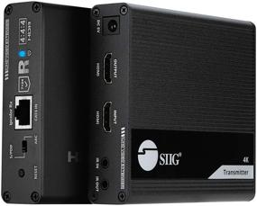 img 4 attached to 🔌 SIIG 4K HDMI Extender 230ft with Loop-Out, HDMI 2.0 4K60 HDR Balun: Near Zero Latency, EDID Learning, ARC & Audio Extractor, Two-Way IR – ESD Protection, Metal Construction, Mounting Kit