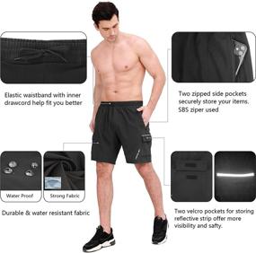 img 1 attached to 🚵 Nomolen Men's Mountain Bike Shorts: Lightweight, Waterproof, and 3D Padded - Perfect for MTB Cycling