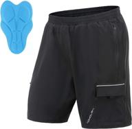 🚵 nomolen men's mountain bike shorts: lightweight, waterproof, and 3d padded - perfect for mtb cycling logo