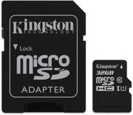 📷 карта памяти kingston canvas select microsdhc класса 10 на 32 гб с скоростью чтения до 80 мб/с с адаптером - sdcs/32gb. логотип