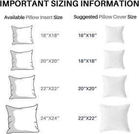 img 2 attached to 2-Pack Oubonun White Throw Pillow Cover 18x18 - Square Decorative Pillow Cover for Sofa Bed Couch - White