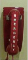 🚨 essential emergency red wall telephone - preprogrammed to dial 911 logo