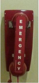 img 1 attached to 🚨 Essential Emergency Red Wall Telephone - Preprogrammed to Dial 911