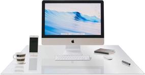 img 1 attached to 🖥️ LAMINET Heavy Duty Desktop Protector with Crystal Clarity