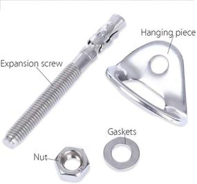 img 2 attached to 🧗 AOKWIT 25KN Heavy Duty Climbing Anchor Hooks Set: Reliable Hangers for Safe Rock Climbing with Steel Expansion Bolt Piton Fixation