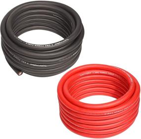 img 4 attached to 🔌 TOPSTRONGGEAR True 4 AWG Power Wire Set - 25ft Black and 25ft Red Power/Ground Cables, Soft Touch and True Spec