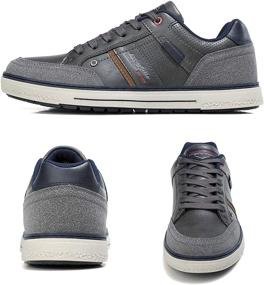 img 2 attached to Ultimate Comfort and Style: ARRIGO BELLO Walking PU Leather Sneakers