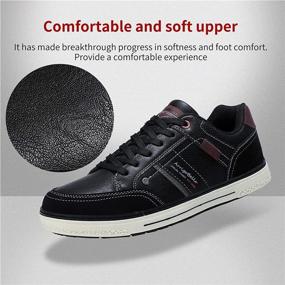 img 1 attached to Ultimate Comfort and Style: ARRIGO BELLO Walking PU Leather Sneakers