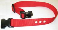 🔴 premium 1" red replacement strap for petsafe bark & containment collars - enhanced fit & durability (no-bark collars / accessories) logo