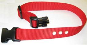 img 1 attached to 🔴 Premium 1" Red Replacement Strap for PetSafe Bark & Containment Collars - Enhanced Fit & Durability (No-Bark Collars / Accessories)