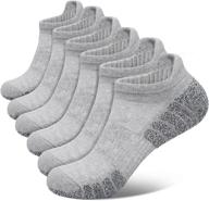 meinice athletic ankle socks: comfortable low cut cushioned running tab sports socks for men and women (6 pairs) логотип