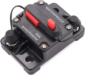 img 3 attached to ⚡ Waterproof Marine Circuit Breaker 50Amp for Boat Trolling, Manual Reset, 12V-48V DC