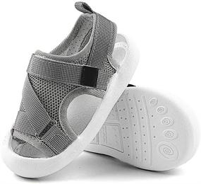 img 2 attached to Anti-Slip Aquatic Sandals: Lightweight Toddler Boys' Shoes for the Beach