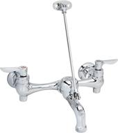 💧 american standard 8344.012.002 exposed yoke wall-mount utility faucet: top brace & metal lever handles in polished chrome logo