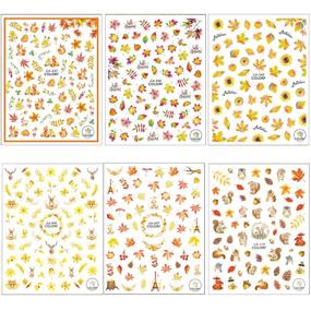 img 3 attached to Adoreu Patterns Self Adhesive Sunflower Thanksgiving