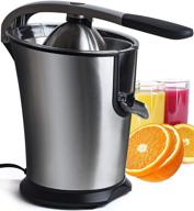 🍊 efficient stainless steel electric citrus juicer - powerful 300 watt motor, anti-drip extractor for orange, lemon, lime - fruit squeezer machine логотип