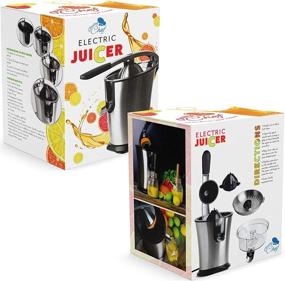 img 3 attached to 🍊 Efficient Stainless Steel Electric Citrus Juicer - Powerful 300 Watt Motor, Anti-Drip Extractor for Orange, Lemon, Lime - Fruit Squeezer Machine