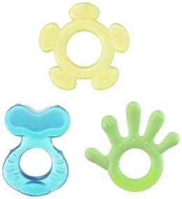 img 4 attached to Nuby 3 Step Soothing Teether Set: BPA Free & Colorful Teethers!