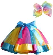 🌈 bingoshine layered ballet rainbow colorful girls' clothing and skirts: vibrant fashion for your little dancer logo