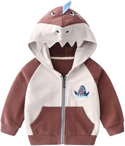 img 4 attached to 🦖 LeeXiang Toddler Dinosaur Comfortable Sweatshirt: Boys' Fashion Hoodies & Sweatshirts