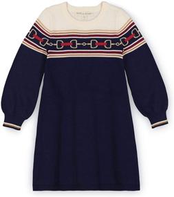 img 4 attached to Stylish and Cozy: Hope & Henry Girls' Long Sleeve Sweater Dress