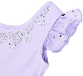 img 1 attached to 🩰 ZNYUNE Snowflake Skirted Ballet Dance Leotard Tutu Dress - Girls' 3-8 Years