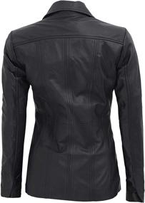 img 3 attached to Blingsoul Leather Blazer 1304944 Bitonto Women's Clothing
