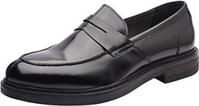 img 4 attached to 👞 Navy Men's Allonsi Archard Loafers: Genuine Shoes for Timeless Style