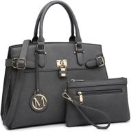 stylish women's medium handbags: fashionable purses, shoulder hobo, top 👜 handle satchel, tote - complete with wallet wristlet - ideal for work logo