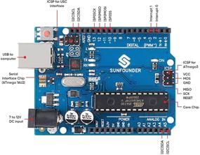 img 2 attached to SunFounder R3 плата: Улучшите проекты Arduino с ATMEGA328P & ATMEGA16U2