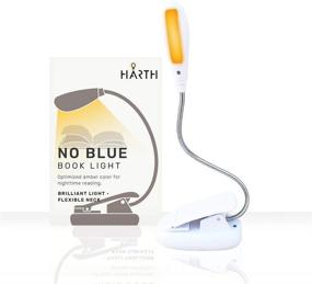 img 4 attached to 🌙 Blue Blocking Book Light: Eye-Friendly Amber Night Light for Quality Sleep and Reading. Clip On, Simulates Sunset Indoors. Rechargeable with Dual Brightness