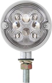 img 1 attached to Grand General 78552 Amber Double Faced 16 LED Light With Chrome Die Cast Housing And Clear Lens
