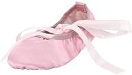 comfortable & durable msmax girls ballet slipper toddler girls' shoes for dance and play logo