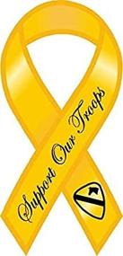 img 1 attached to Войска поддержки Yellow Ribbon Magnet